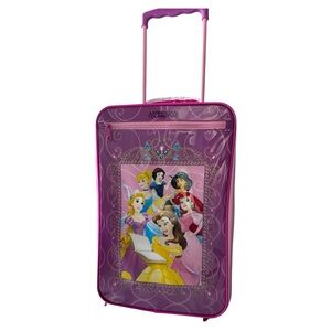 American Tourister Disney Softside Upright Luggage, Princess 2, Carry-On 18"